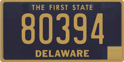 DE license plate 80394