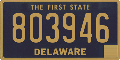 DE license plate 803946