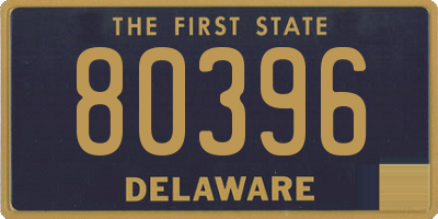DE license plate 80396