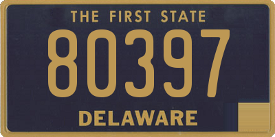 DE license plate 80397