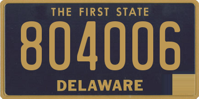 DE license plate 804006