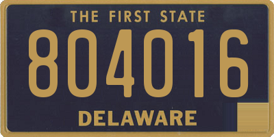 DE license plate 804016