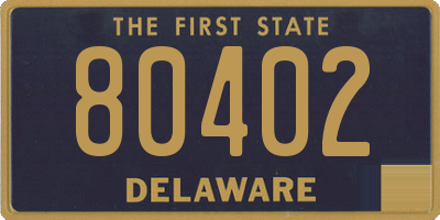 DE license plate 80402