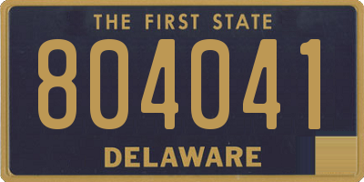 DE license plate 804041