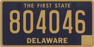 DE license plate 804046