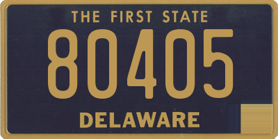 DE license plate 80405