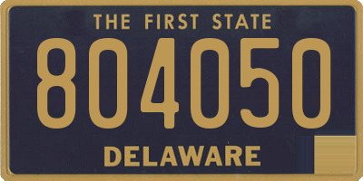 DE license plate 804050