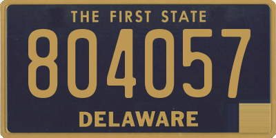 DE license plate 804057