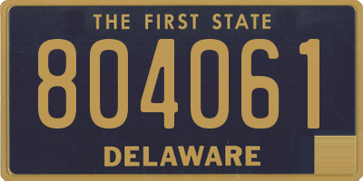 DE license plate 804061