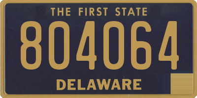 DE license plate 804064