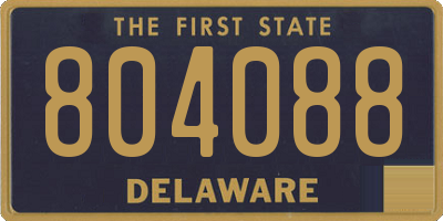 DE license plate 804088