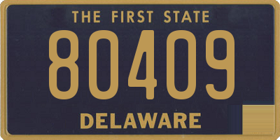 DE license plate 80409