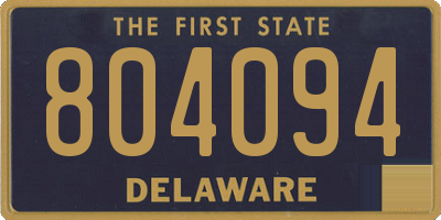 DE license plate 804094