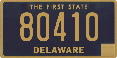 DE license plate 80410