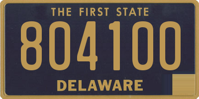 DE license plate 804100