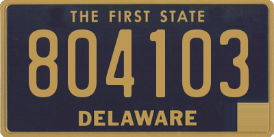 DE license plate 804103