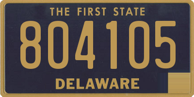DE license plate 804105