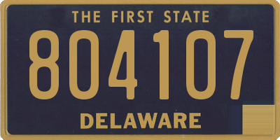DE license plate 804107