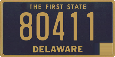 DE license plate 80411