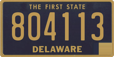 DE license plate 804113