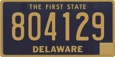 DE license plate 804129
