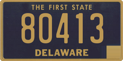 DE license plate 80413