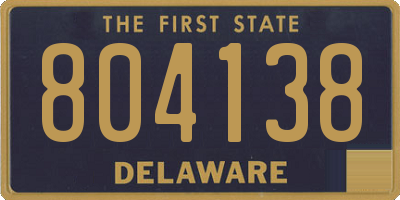 DE license plate 804138