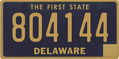 DE license plate 804144