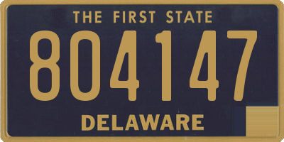 DE license plate 804147
