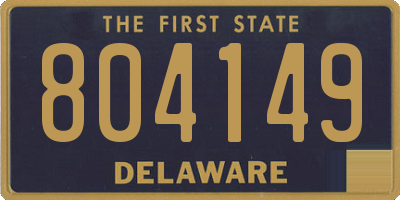 DE license plate 804149
