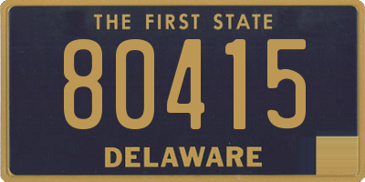 DE license plate 80415