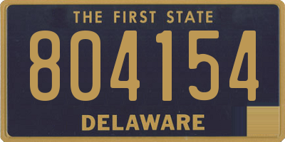 DE license plate 804154