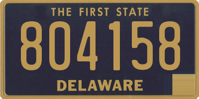 DE license plate 804158