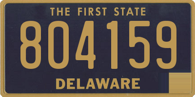 DE license plate 804159