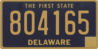 DE license plate 804165