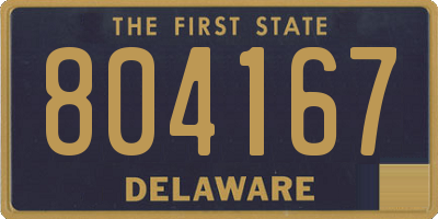 DE license plate 804167