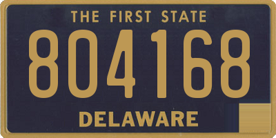 DE license plate 804168
