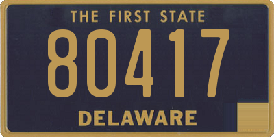 DE license plate 80417