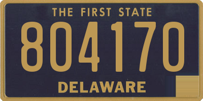 DE license plate 804170