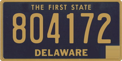DE license plate 804172