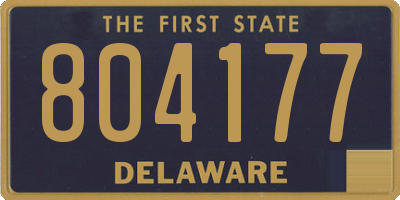 DE license plate 804177