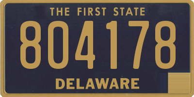 DE license plate 804178