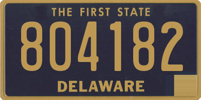 DE license plate 804182