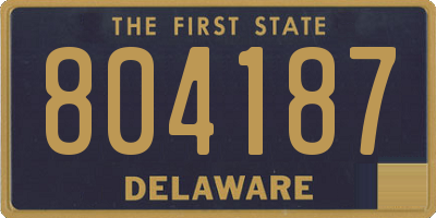 DE license plate 804187