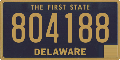 DE license plate 804188