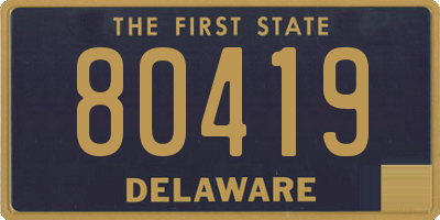 DE license plate 80419