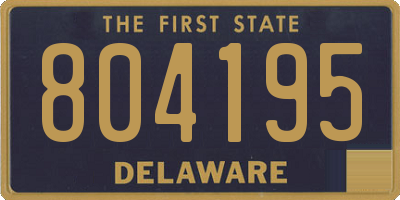 DE license plate 804195