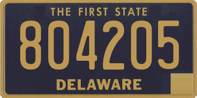 DE license plate 804205