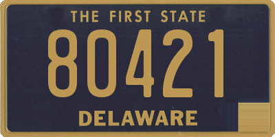 DE license plate 80421