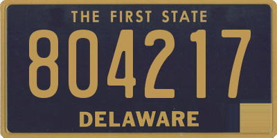 DE license plate 804217